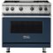 Viking - Professional 5 Series 5.1 Cu. Ft. Freestanding LP Gas Convection Range - Slate Blue-Front_Standard
