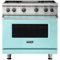 Viking - Professional 5 Series 5.1 Cu. Ft. Freestanding Gas Convection Range - Bywater Blue-Front_Standard