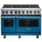 Viking - VGR Freestanding 7-Series Gas 48"W Range - Alluvial Blue-Front_Standard