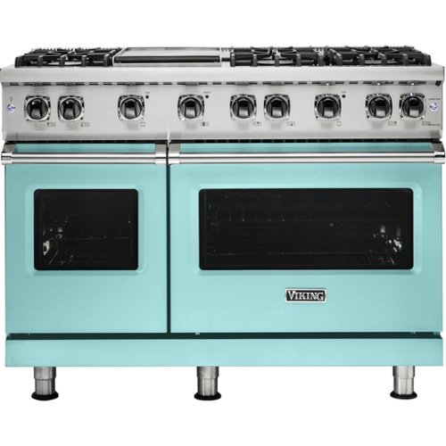 Viking - Professional 5 Series Freestanding Double Oven Gas Convection Range - Bywater blue