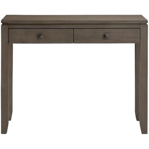 Simpli Home - Cosmopolitan Rectangular Contemporary Wood 2-Drawer Sofa Table - Farmhouse Gray