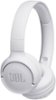 JBL - TUNE 500BT Wireless On-Ear Headphones - White-Angle_Standard