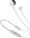 JBL - TUNE 205BT Wireless In-Ear Headphones - Silver-Angle_Standard