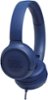 JBL - TUNE 500 Wired On-Ear Headphones - Blue-Left_Standard