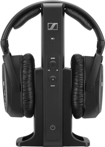 Sennheiser RS 175 RF Wireless Headphone System for TV Listening with Bass Boost and Surround Sound Modes - Black WHERE TO BUY