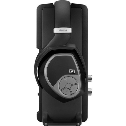 Sennheiser RS 195 RF Wireless Headphone Systems for TV Listening with Selectable Hearing Boost Preset - Black WORLDWIDE DELIVERY