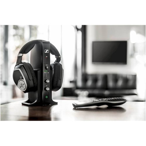 Sennheiser RS 195 RF Wireless Headphone Systems for TV Listening with Selectable Hearing Boost Preset - Black SHOP ONLINE