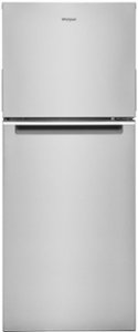 Whirlpool - 11.6 Cu. Ft. Top-Freezer Counter-Depth Refrigerator - Stainless steel - Front_Standard