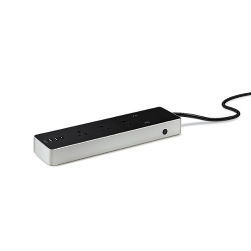 Eve  Energy Strip - Smart Triple Outlet & Power Meter with Apple HomeKit technology - Black/Silver GLOBAL SHIPPING