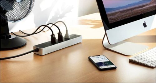 Eve  Energy Strip - Smart Triple Outlet & Power Meter with Apple HomeKit technology - Black/Silver SHOP ONLINE