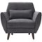 Serta - Artesia Mid-Century Microfiber Armchair - Slate Gray-Front_Standard