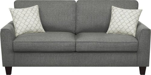 Serta - Astoria 3-Seat Fabric Sofa - Concord Dark Gray