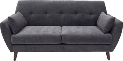  Serta - Artesia 3-Seat Fabric Sofa - Slate Gray