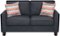 Serta - Astoria 2-Seat Loveseat - Charcoal-Front_Standard