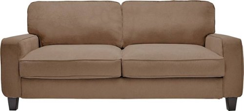 Serta - Palisades 3-Seat Microfiber Sofa - Essex Tan