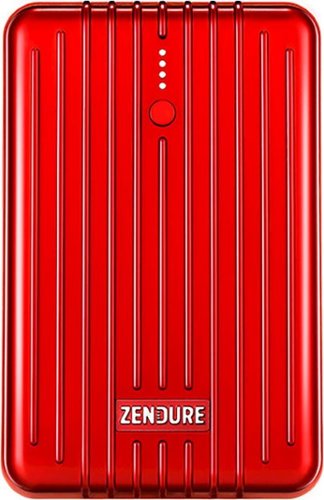 Zendure - 10,000 mAh Portable Charger for Most USB-Enabled Devices - Red-Front_Standard 