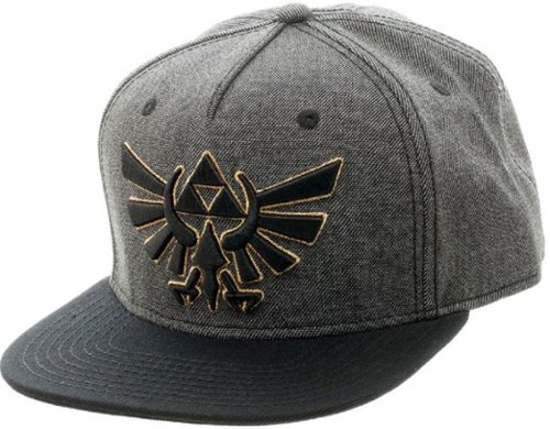 Bioworld The Legend of Zelda Snapback Hat - Gray WORLDWIDE DELIVERY