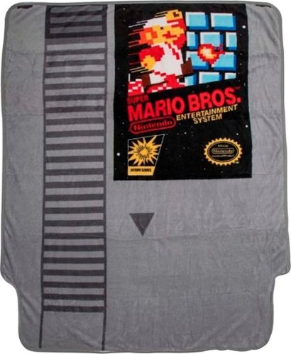  Nintendo - Super Mario Bros. NES Cartridge Fleece Blanket - Multi