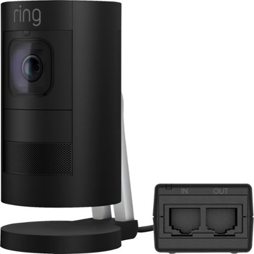 Ring - Stick Up Elite Indoor/Outdoor 1080p Wireless/Wired Security Camera - Black