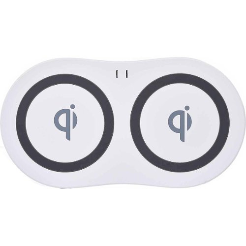 Azpen - 10W Qi Certified Fast Charge Wireless Charging Pad for iPhone/Android - White-Front_Standard 