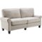 Serta - Copenhagen 3-Seat Polyester Fabric Sofa - Light Gray-Angle_Standard