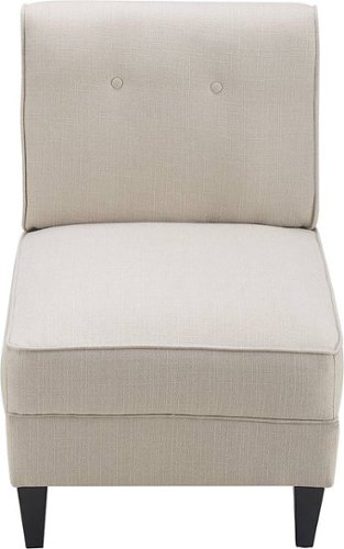 Serta - Copenhagen Modern Accent Slipper Chair - Cream
