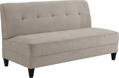 Elle Decor - Yvonne 3-Seat Fabric Sofa - Ivory
