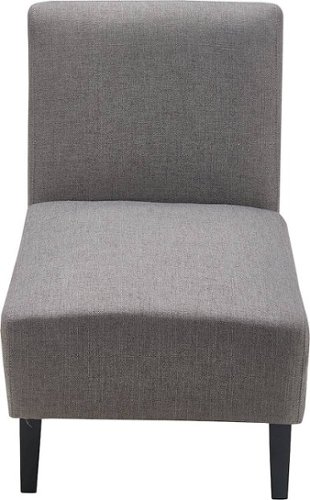 Serta - Palisades Modern Accent Slipper Chair - Gray