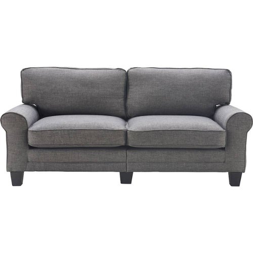 Serta - Copenhagen 3-Seat Fabric Sofa - Gray
