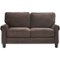Serta - Copenhagen 2-Seat Fabric Loveseat - Dark Brown-Front_Standard