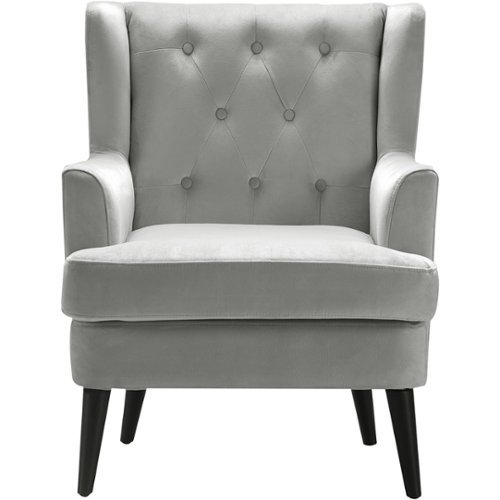Elle Decor - Traditional Wing Chair - French Pearl