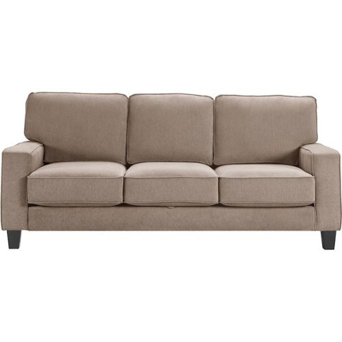 Serta - Palisades Modern 3-Seat Fabric Sofa - Soft Tan