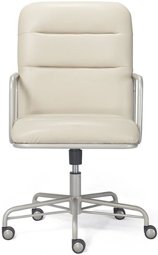 Finch - Franklin Bonded Leather Office Chair - Ivory