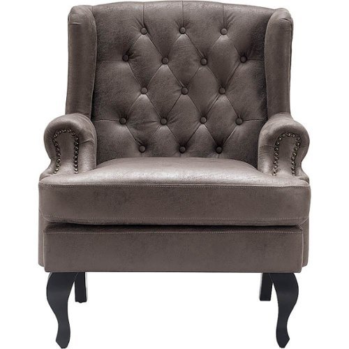 Serta - Mason Armchair - Dark Brown-Front_Standard 