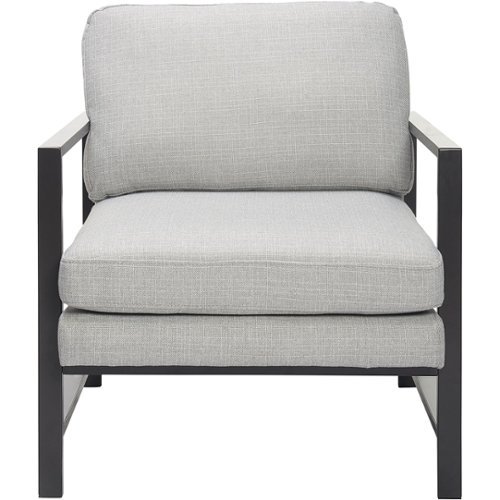 Finch - Contemporary Mid-Century Armchair - Gray/Light Gray