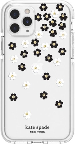 kate spade new york - Defensive Hardshell Case for Apple® iPhone® 11 Pro - Scatter Flower Black/White