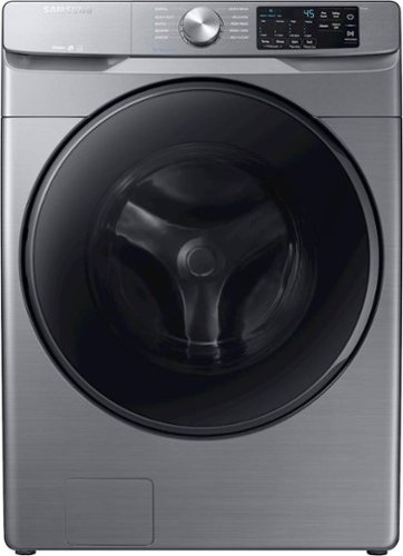 Samsung - 4.5 Cu. Ft. High-Efficiency Stackable Front Load Washer with Steam and Self Clean+ - Platinum