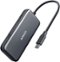 Anker - 3-in-1 USB Type-C Hub with Power Delivery - Black-Front_Standard