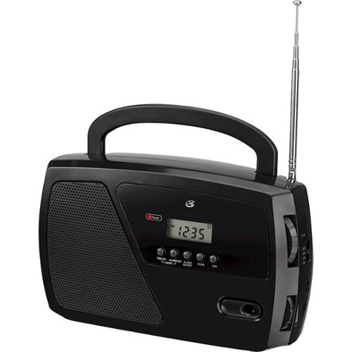 GPX - Portable AM/FM Shortwave Radio - Black-Left_Standard