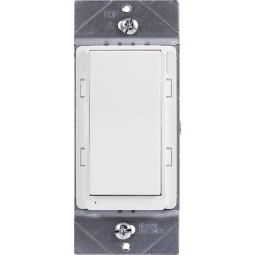 GE - Wi-Fi Smart In-Wall Switch - White & Light Almond-Front_Standard 