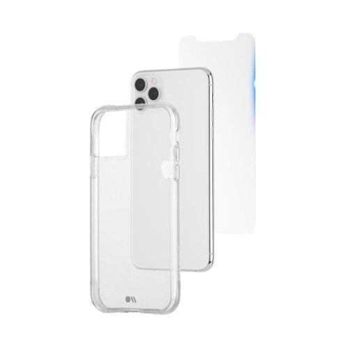  Case-Mate - Protection Pack Case with Glass Screen Protector for Apple iPhone 11 Pro Max - Clear