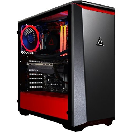 CLX - SET Gaming Desktop - Intel Core i9 - 9900KF - 32GB Memory - NVIDIA GeForce RTX 2080 SUPER - 3TB HDD + 1TB SSD - Black/Red-Front_Standard 