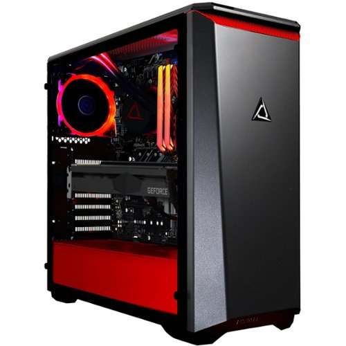 CLX - SET Gaming Desktop - Intel Core i7 - 9700KF - 16GB Memory - NVIDIA GeForce RTX 2070 SUPER - 3TB HDD + 1TB SSD - Black/Red-Front_Standard 