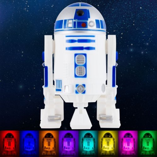 Star Wars - R2-D2 Multi-Color LED Automatic Night Light - Blue/White-Front_Standard 