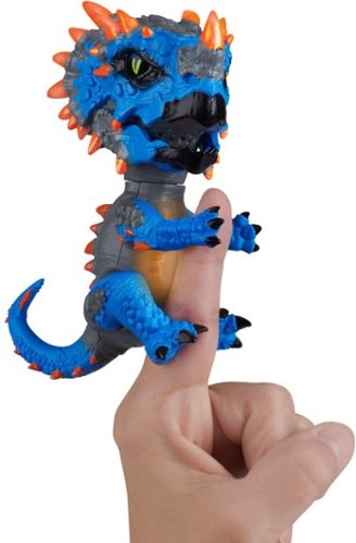 WowWee Untamed Radioactive Triceratops - Rampage - Blue GLOBAL SHIPPING