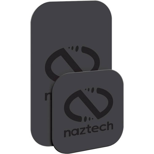 Naztech - MagBuddy Magnetic Adhesive Plates for Most Cell Phones - Black-Angle_Standard 