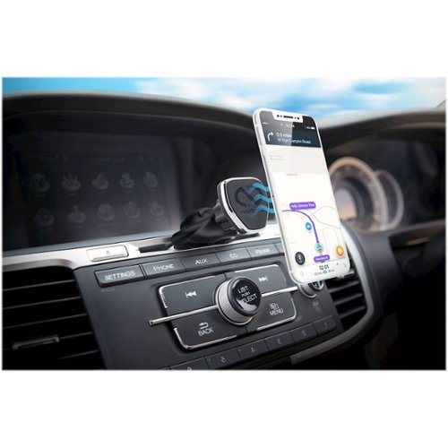 Naztech MagBuddy CD Slot Magnetic Mount for Most Cell Phones - Black WORLDWIDE DELIVERY