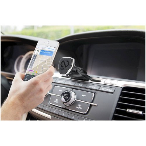Naztech MagBuddy CD Slot Magnetic Mount for Most Cell Phones - Black GLOBAL SHIPPING