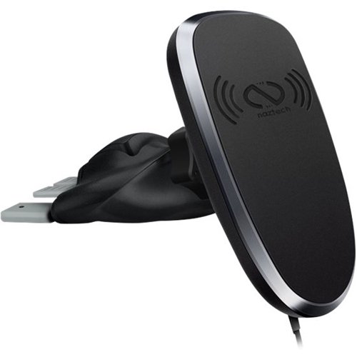 Naztech - MagBuddy Qi Certified Wireless Charging Pad for iPhone®/Android - Black-Front_Standard 