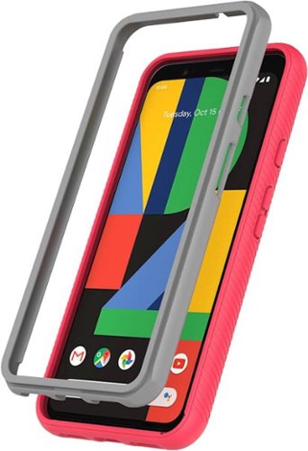 SaharaCase Protection Series 2-Piece Modular Case for Google Pixel 4 - Pink GLOBAL SHIPPING